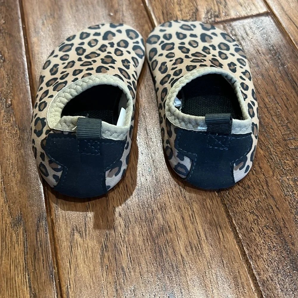 NWOT Leopard Print Water Shoes Size 18-24 months